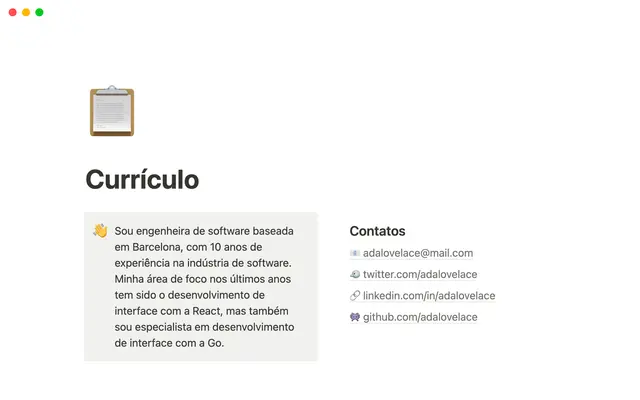 Currículo