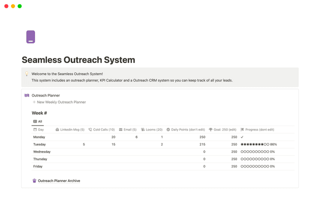Seamless Outreach System