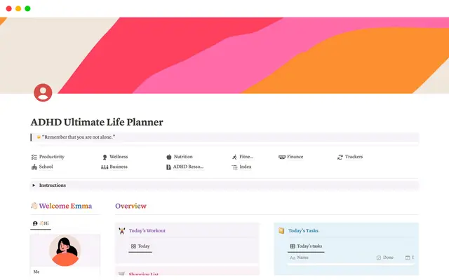 ADHD Ultimate Life Planner